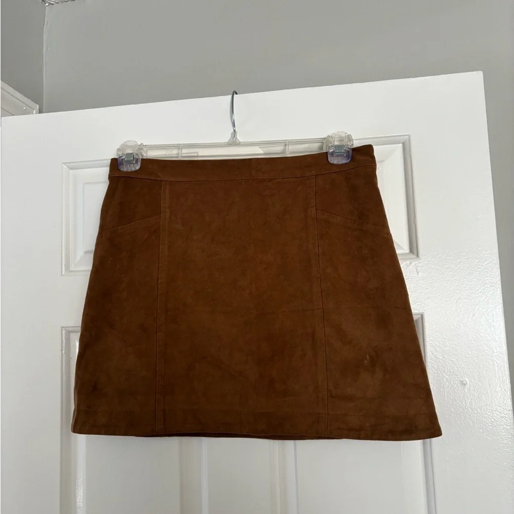 Abercrombie & Fitch Faux Suede Mini Skirt - Size 6